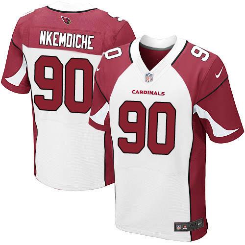 Nike Cardinals #90 Robert Nkemdiche White Men's Stitched NFL Vapor Untouchable Elite Jersey - Click Image to Close